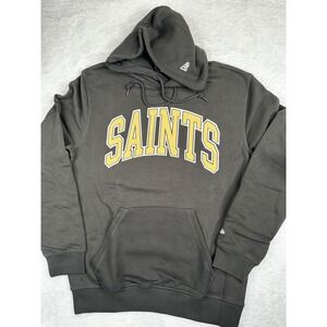 New Era NFL New Orleans Saints Hoodie Charcoal Grey Fleur-de-lis Pullover Mens